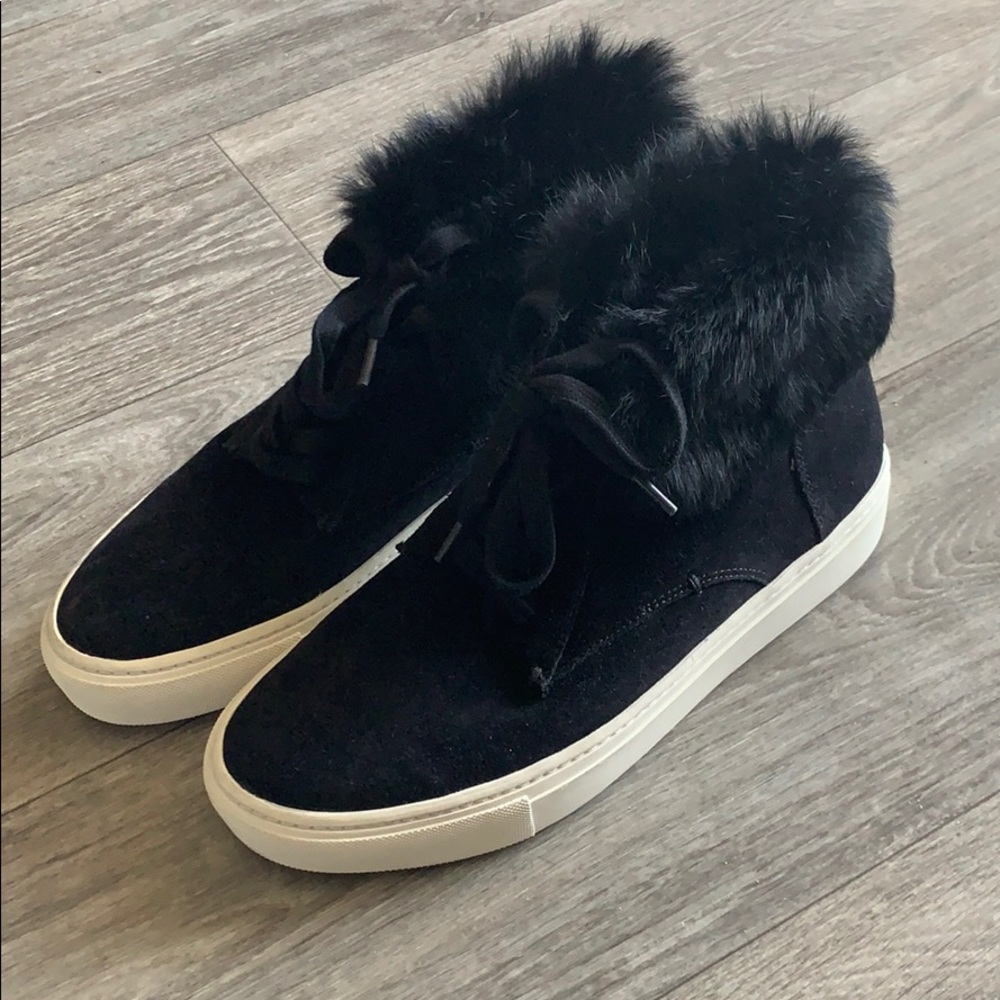 Vince black suede boots size 7.5